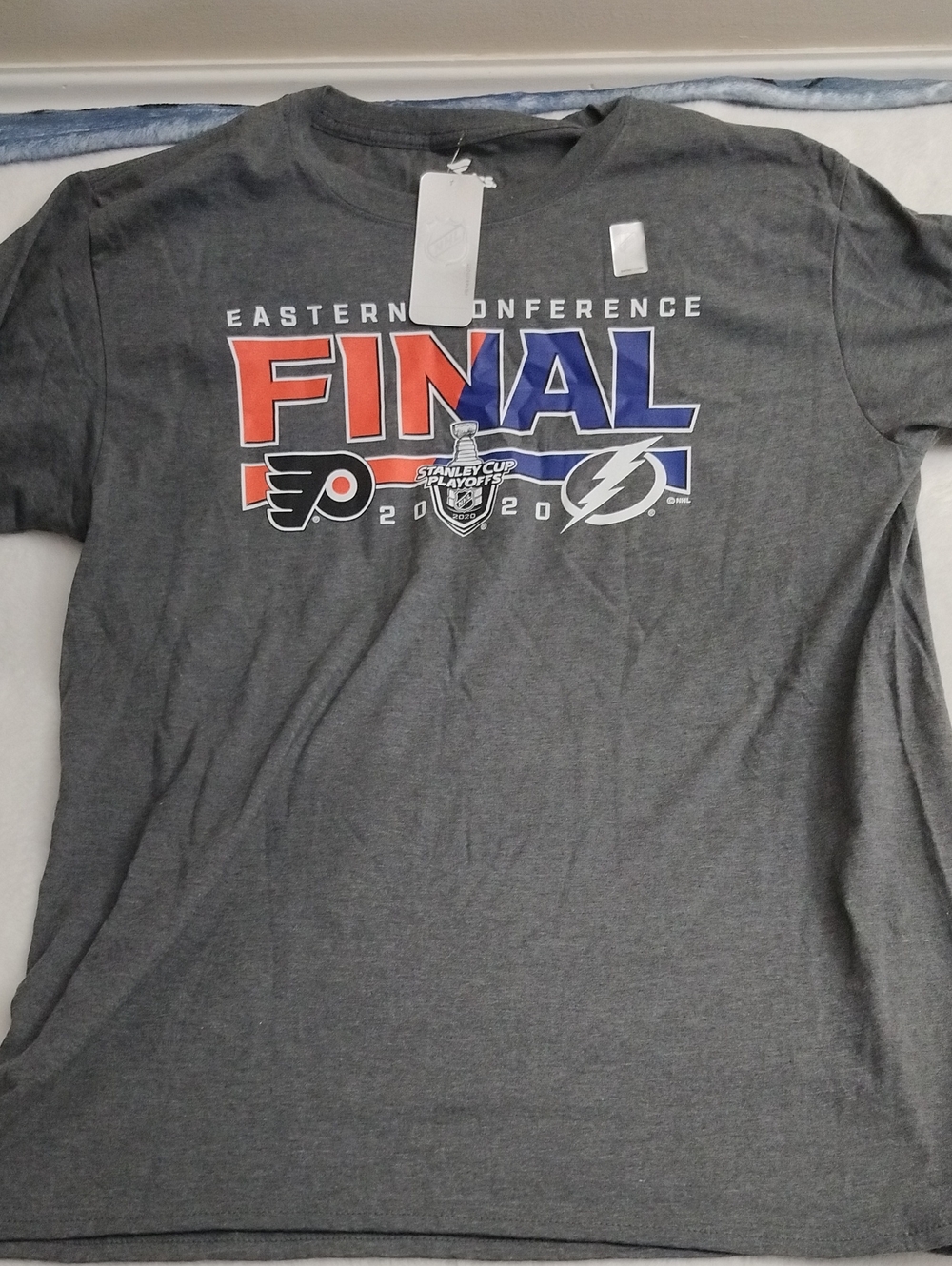 Fanatics 2020 Stanley Cup Playoffs Flyers Lightning Shirt Men's Large NWT